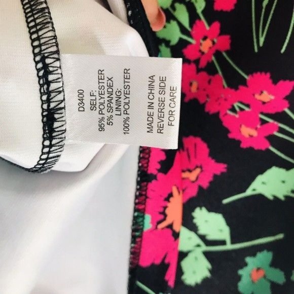 ALEXIA ADMOR Floral Print Scuba Dress Size Small - Picture 10 of 10